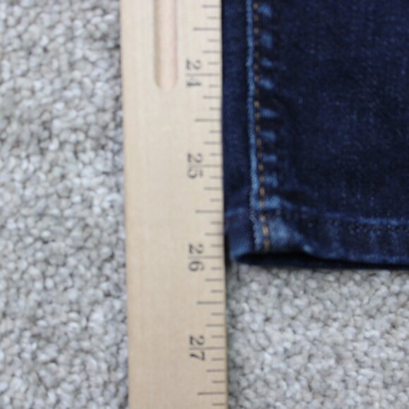 7 for all Mankind Jeans Women 31 Blue Dark Wash Roxanne Ankle w/ 26" inseam - Picture 4 of 14